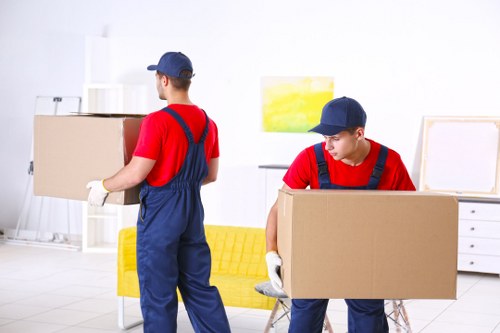 Removal team preparing items safely during an Earlscourt move