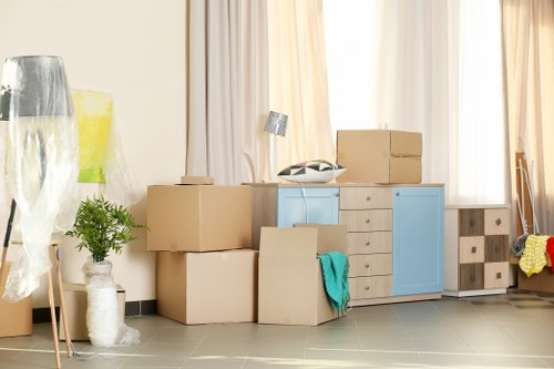 Removals van ready for a local move in Earlscourt