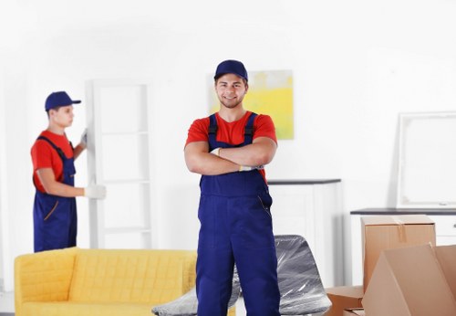 Careful furniture loading during an Earlscourt removals job