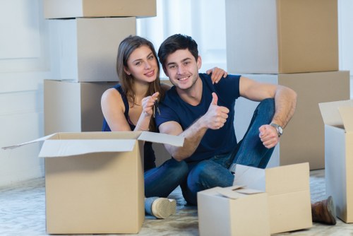 Loading furniture from a flat in Earlscourt