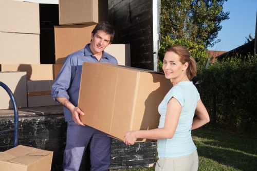 Packed van ready for a residential or office move